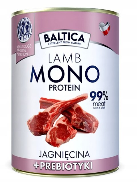 BALTICA MONO KARMA Zestaw 6 x 400 dziczyzna + jagnięcina MIX SMAKÓW