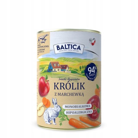 BALTICA PUSZKI MIX WSZYSTKICH SMAKÓW JAGNIĘCINA DZICZYZNA KRÓLIK 6x400