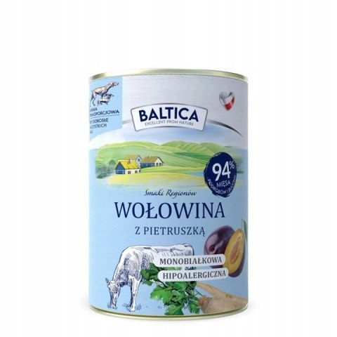 BALTICA VETPRIME MONOBIAŁKOWA DLA ALERGIKA 6x400g JAGNIĘCINA WOŁOWINA INDYK