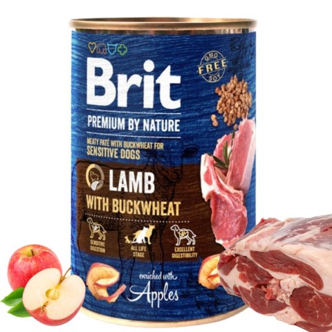 BRIT PREMIUM BY NATURE 12x400G LAMB&BUCKWHEAT