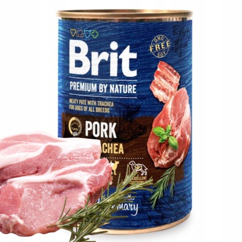 BRIT PREMIUM BY NATURE 12X400G PORK&TRACHEA