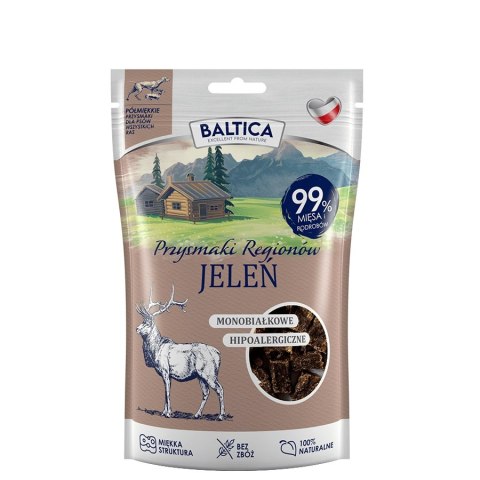 Baltica monoproteinowe przysmaki Jeleń Półmiękkie 3x80g