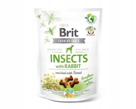 Brit Care Crunchy Cracker Insects Rabbit Królik Przysmak dla Psa 200g