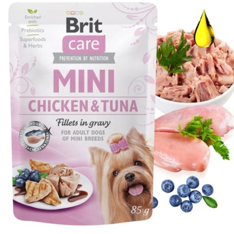 Brit Care Mini Chicken Tuna 6x85g Karma Mokra dla Psa Małych Ras