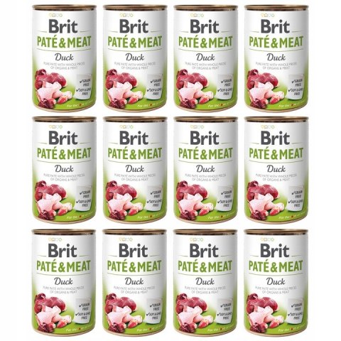 Brit PATE MEAT DUCK 12X400