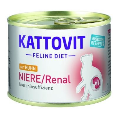 KATTOVIT Nerki niewydolność nerek Niere Renal KURCZAK puszka dla kota 6x185g