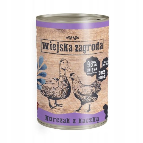 Karma dla kota Wiejska Zagroda Mix smaków 12x400g + gratis