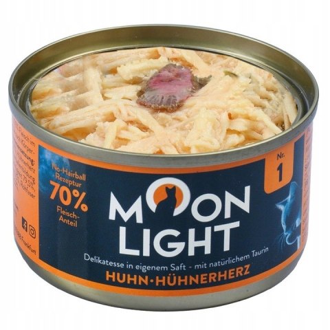 MOONLIGHT DINNER Nr1 PUSZKA DLA KOTA KURCZAK I SERCA KURCZAKA 10x80g