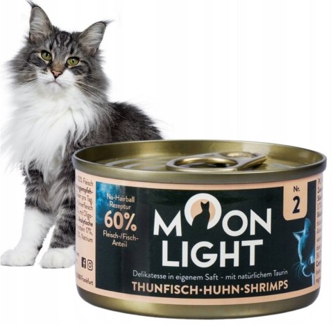 MOONLIGHT DINNER Nr2 ZESTAW TUŃCZYK KURCZAK KREWETKI 10X80g