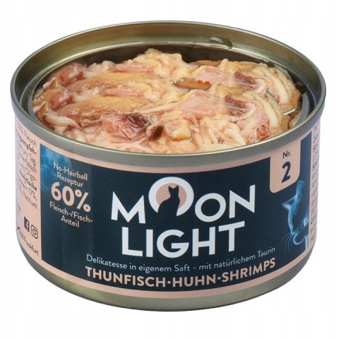 MOONLIGHT DINNER Nr2 ZESTAW TUŃCZYK KURCZAK KREWETKI 10X80g