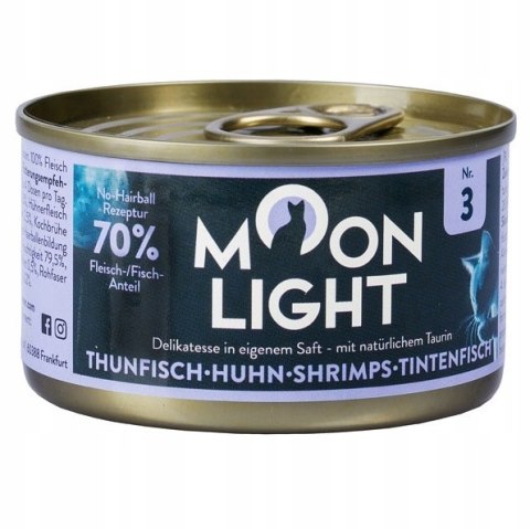 MOONLIGHT DINNER Nr3 PUSZKA W DLA KOTA TUŃCZYK KURCZAK KAŁAMARNICA 10X80g