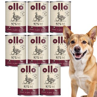 Ollo Pure Kaczka z Jabłkiem 8X400g MONOPROTEINOWA KARMA
