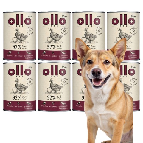 Ollo Pure Kaczka z Jabłkiem 8X400g MONOPROTEINOWA KARMA