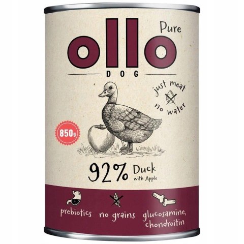 Ollo Pure Kaczka z Jabłkiem 8X400g MONOPROTEINOWA KARMA