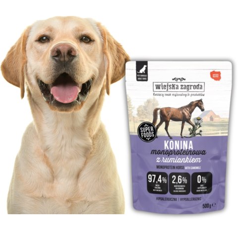 PAKIET PRÓBNY Wiejska Zagroda VETPRIME Monobiałkowa Jagnięcina Koń 6X500g