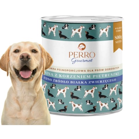 PERRO Gourmet Konina z korzeniem pietruszki dla psów dorosłych 6x800g