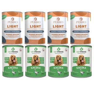 PERRO Light Kaczka z warzywami monobiałkowa formuła 8X400g