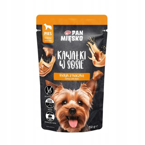 Pan Mięsko 12X150G SASZETKI dla psa Kawałki w sosie cielęcina