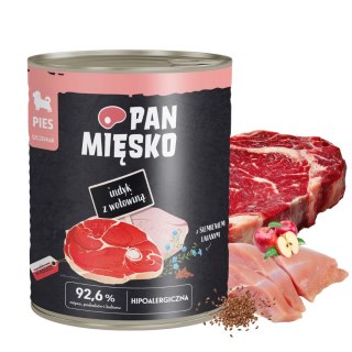 Pan Mięsko Indyk z wołowiną 800G SZCZENIAK