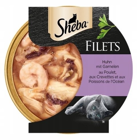SHEBA TACKA KREWETKA KURCZAK W SOSIE 16x60G