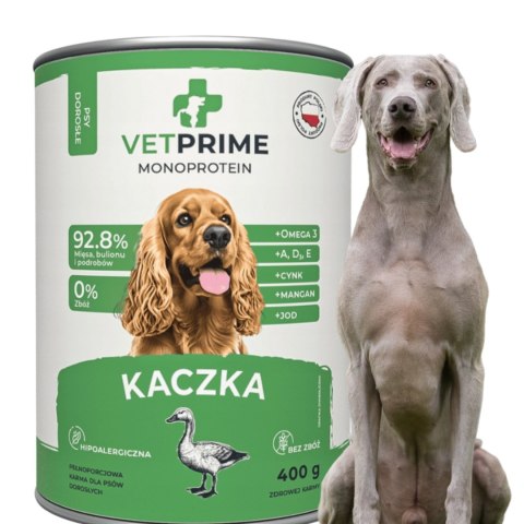 VETPRIME BALTICA ZESTAW PUSZEK NAJLEPSZE SMAKI 16X400 MONOPROTEINOWA KARMA
