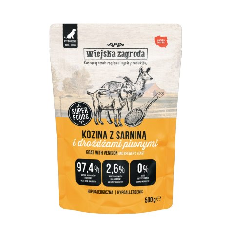 Wiejska Zagroda MIX Karma Mokra Saszety 20x500 pakiet próbny