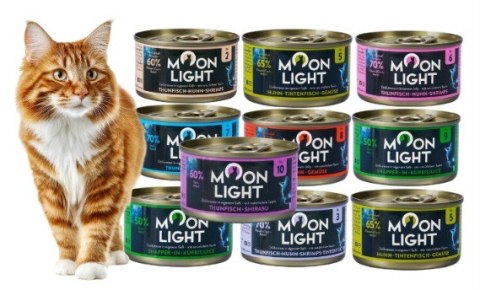 Wszystkie smaki Moonlight mix smaków dla kota dorosłego puszki 10 sztuk