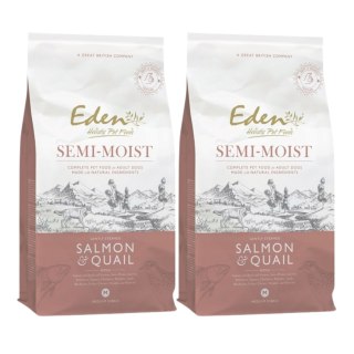 ZESTAW 2 X 2KG Eden SEMI-MOST SALMON&QUAIL półwilgotna karma Łosoś