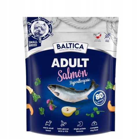 ZESTAW 3 X 1 KG BALTICA ADULT Salmon Hypoallergenic / z łososia XS/S1kg