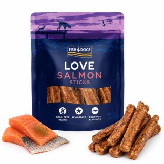 ZESTAW Fish4Dogs Love Salmon Sticks 85g rybne przysmaki dla alergika