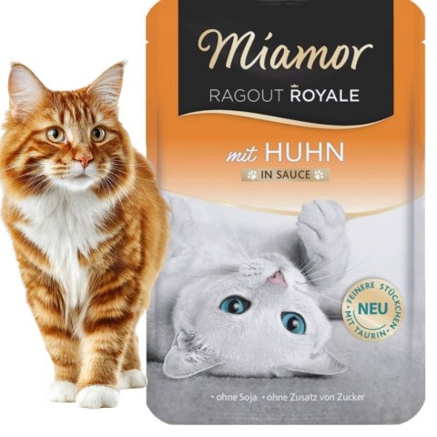 ZESTAW MIAMOR RAGOUT ROYALE - Kurczak w sosie 12x100g mokra karma dla kota