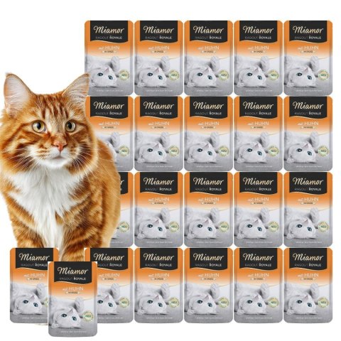 ZESTAW MIAMOR RAGOUT ROYALE - Kurczak w sosie 22x100g mokra karma dla kota