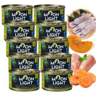 ZESTAW MOONLIGHT Nr5 DLA KOTA KURCZAK KAŁAMARNICE MARCHEW DYNIA 10X80g