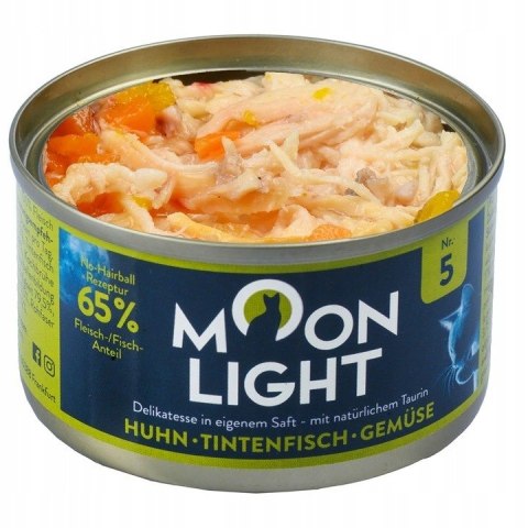 ZESTAW MOONLIGHT Nr5 DLA KOTA KURCZAK KAŁAMARNICE MARCHEW DYNIA 10X80g