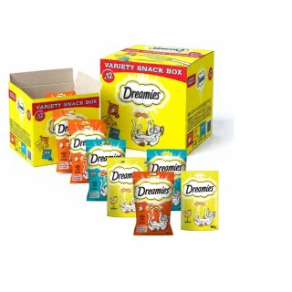 Zestaw 2 boxy DREAMIES VARIETY SNACK BOX PRZYSMAK DLA KOTÓW 720g