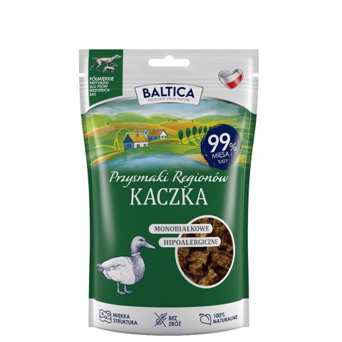 Zestaw Baltica monoproteinowa kaczka 3x80g półmiękkie smaczki
