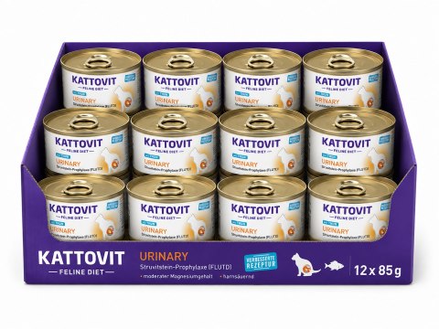 Zestaw KATTOVIT URINARY układ moczowy drogi moczowe tuńczyk puszka dla kota 85g