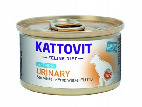 Zestaw KATTOVIT URINARY układ moczowy drogi moczowe tuńczyk puszka dla kota 85g