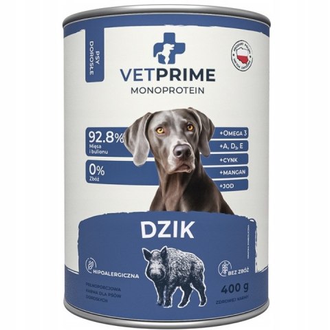 Zestaw Monobiałkowa Dziczyzna 6x400 Mix Pakiet Próbny Baltica VetPrime