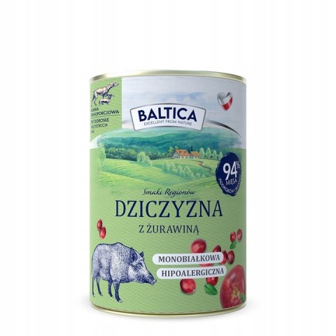Zestaw Monobiałkowa Dziczyzna 6x400 Mix Pakiet Próbny Baltica VetPrime