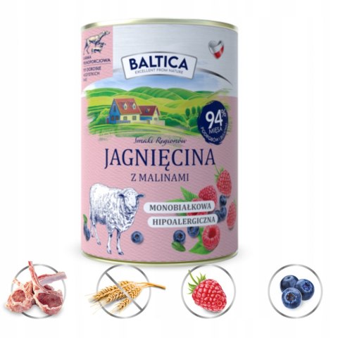 Baltica Jagnięcina z malinami PUSZKA 400G