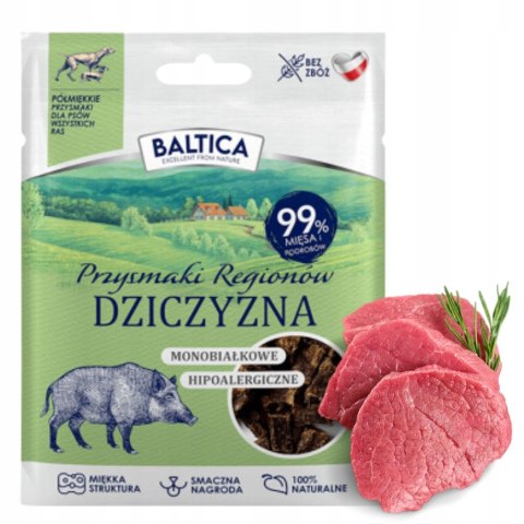 Baltica Półmiękkie przysmaki dla psów z dziczyzny