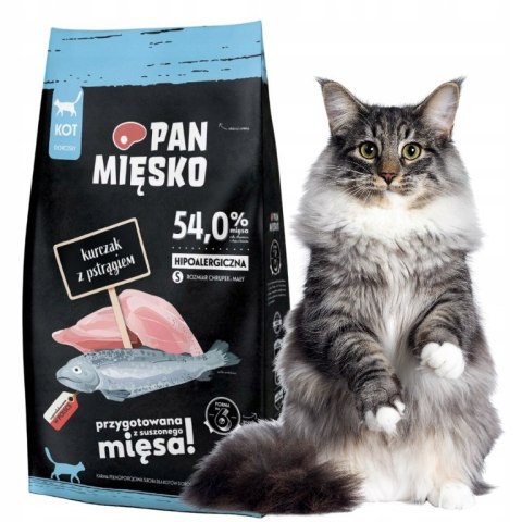 Pan Miesko KURCZAK Z PSTRĄGIEM 5KG KARMA DLA KOTA