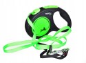 Smycz FLEXI New Neon S (5 m - 15 kg) Zielony