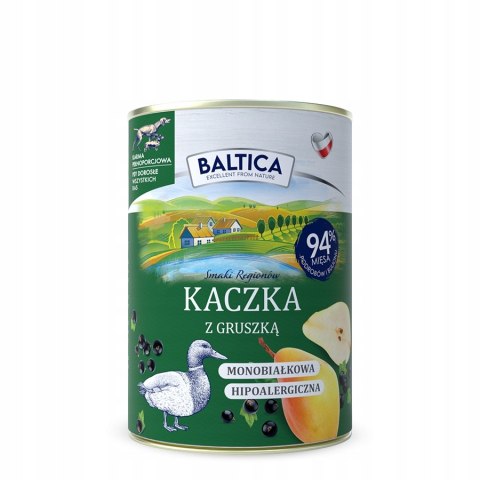 BALTICA MOKRA KARMA ZESTAW SMAKÓW 4X400 gęsina wieprzowina DZIK wołowina