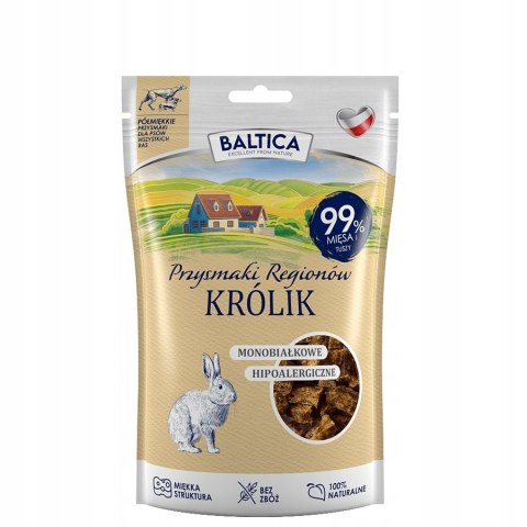 BALTICA Półmiękkie Przysmaki 5x80g MONOPROTEINOWE SMACZKI DLA PSA