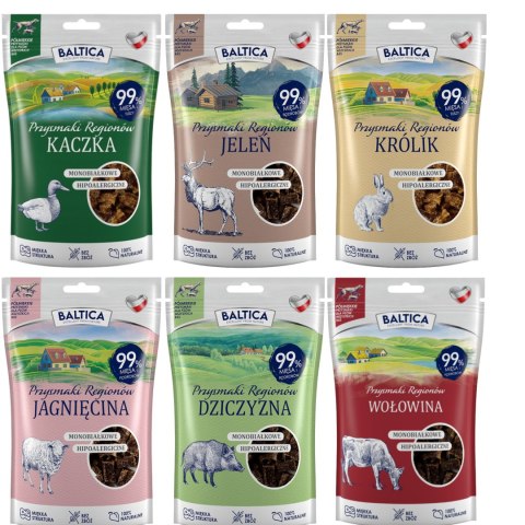BALTICA Półmiękkie Przysmaki 6x80g najlepsze smaczki