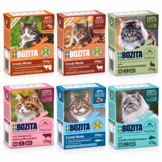 BOZITA MIX 6x370g Karma Mokra dla Kota Kawałki w Galarecie 6 Smaków 2,22kg
