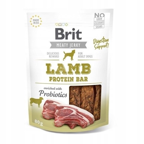 Brit Jerky Lamb 80 g przysmaki treningowe z jagnięciną