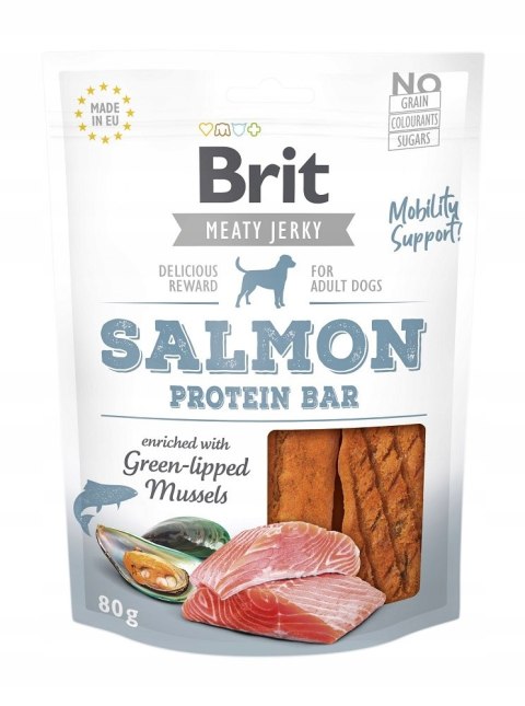 Brit Jerky SALMON 80g przysmaki dla psa z łososiem SMACZKI